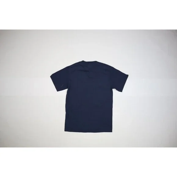 Lot of 18 Port & Company Core Cotton Blue Short Sleeve Pocket T-Shirts Mens S